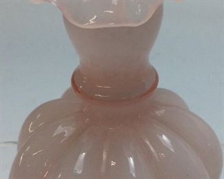 VINTAGE FENTON PINK FLUTED