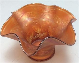 ANTIQUE CARNIVAL GLASS FLUTED