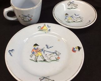 VTG. BUFFALO CHINA CHILD’S SET