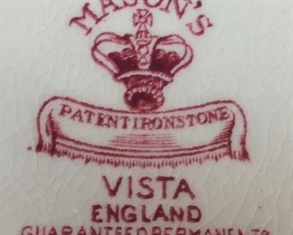 VTG. MASON’S VISTA PINK GINGER JAR, 7’’