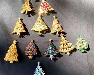 Assorted Christmas Tree Pins
