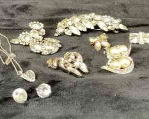 Assorted Faux Silver And Pearl Jewelry