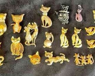 Assortment Of Cat Jewelry