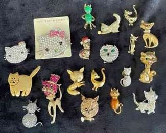 Assortment Of Cat Pins