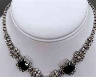 Black White Rhinestone Set