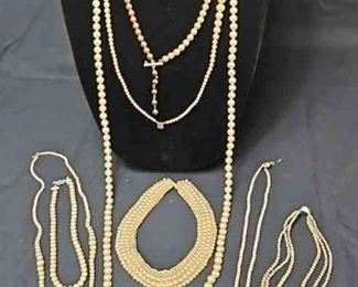 Costume Jewelry Pearl Necklaces