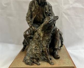 "Somewhere West of Wall Street", by Bruce R. Greene (b. 1953), 34 of 75. 17" X 12" X 12"