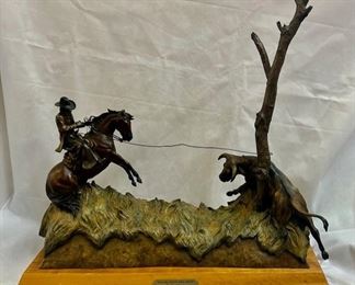 "What Goes Around Comes Around", by Chris Navarro (b. 1956), 8 of 50. 23" x 23" x 9"