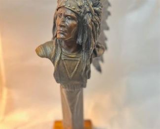 "Four Bears", by Chris Navarro (b. 1956), 13 of 50. 16.5" x 5".