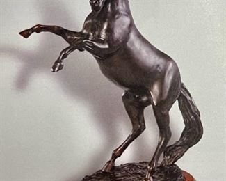 "Stallion" by Sherman T. Coleman (1920-2005). 5 of 40. Made in 1994.  19" x 14" x 7"