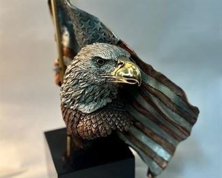 "Symbols of Freedom", by Kitty Cantrell, 147Artist Proof of 2500. Mixed Media, Poly Base. 10" x 7"