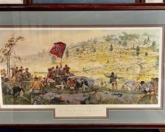 Little Round Top and The Valley of Death, Print by Dale Gallon, Limited Edition, Framed