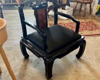 Black Lacquer Ming Chair