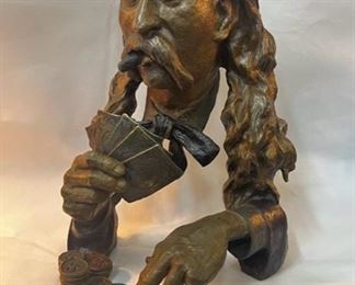 "Aces and Eights - Wild Bill Hickok", by Mark Hopkins (b. 1965). 188 of 500. 14" x10" x 8".