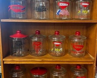 Large Collection of Tom's Peanut Jars (one gallon size)