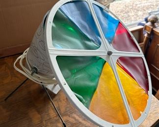 Vintage electric color wheel rotating light