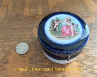 Vintage German made porcelain trinket
