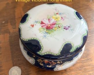 Vintage Victorian floral trinket