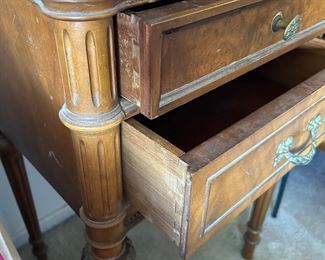 Vintage Louis XVI style 2 drawer night stand