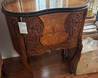 French Louis XVI side table with 2 drawers