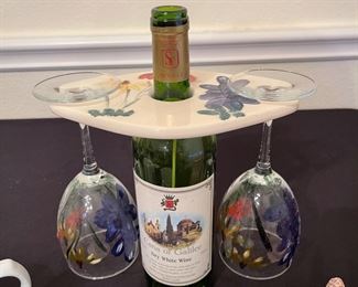 Wine glass holder