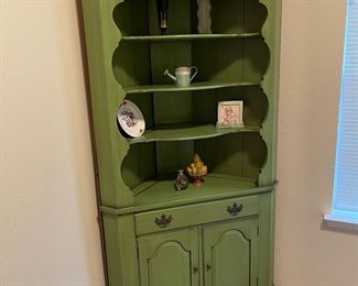 Green Corner Cabinet