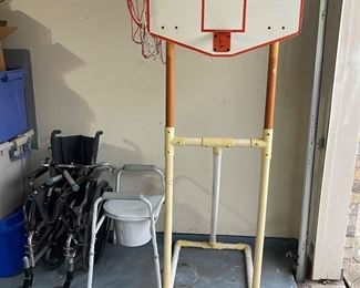 Basketball Goal, Wheelchair, Potty Seat