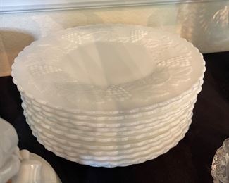 Milk Glass Plates