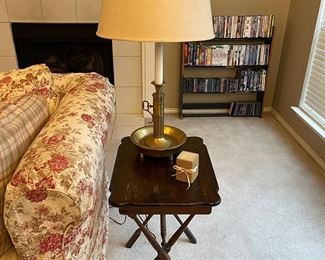 Lamp, TV Tray Table