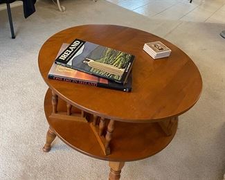 Wood Table, Coffee Table Books