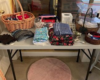 Sewing notions, Scarves, Fabric, etc.