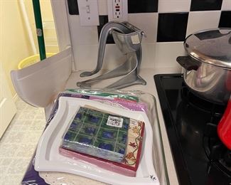 Pyrex, Vintage Juicer, etc.