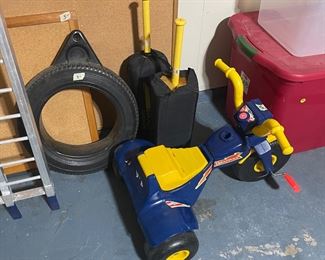 Tire swing, Tricycle, etc.