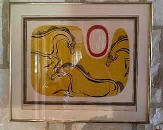 Collectors Guild lithograph "Three Horses" by Keith DeCarlo