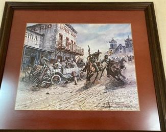 Donald Yena prints some signed