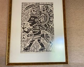 Set of three woodblocks