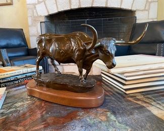 Metz Castleberry longhorn bronze