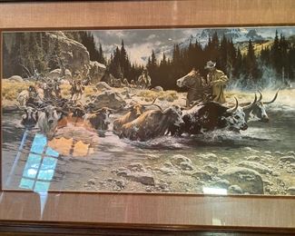 Print 601/1000 "Headed North" signed and numbered.   By Frank McCarthy