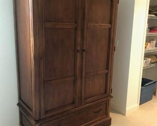 Stanley Armoire w/ Shelves & Drawers