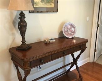 Pulaski Furniture Table, Lamp, Asian Water Color