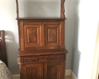 Antique Eastlake Drop Front Secretary Desk