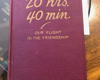 Book Signed By Amelia Earhart - 20 Hrs 40 Min Our Flight In The Friendship