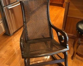 Antique Caned Rocking Chair