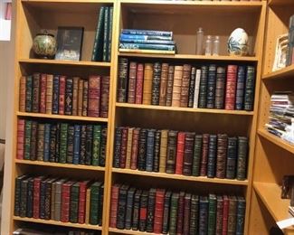 Vintage Leather Franklin Library "The 100 Greatest Books of All Time" w/ Book Notes From The Editor - Being Sold As A Set Of 100 Books