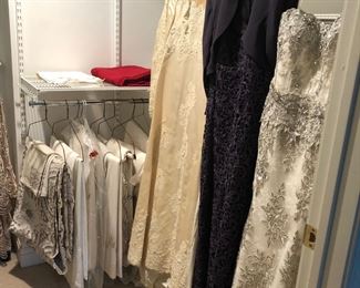 Embroidered Table Linens, Wedding dresses, Clothes