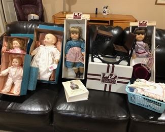 Madame Alexander Dolls, American Girl Dolls w/ Desk & Clothes (Kirsten & Samantha)