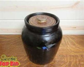 Antique Crock with Lid