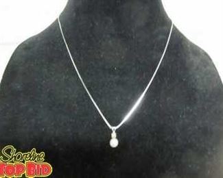 Necklace Stamped 14k with Pendant Stamped 14k Beautiful