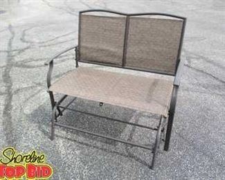 Outdoor Patio Loveseat Glider