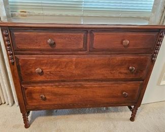 32.  $175.00 Cherry wood dresser 34.5 x 42" x 19" 

